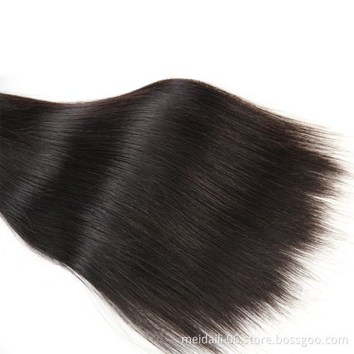 MDL hair cheap human hair brazilian silky straight bundles 100% unprocessed human hair extension 100g/bundle